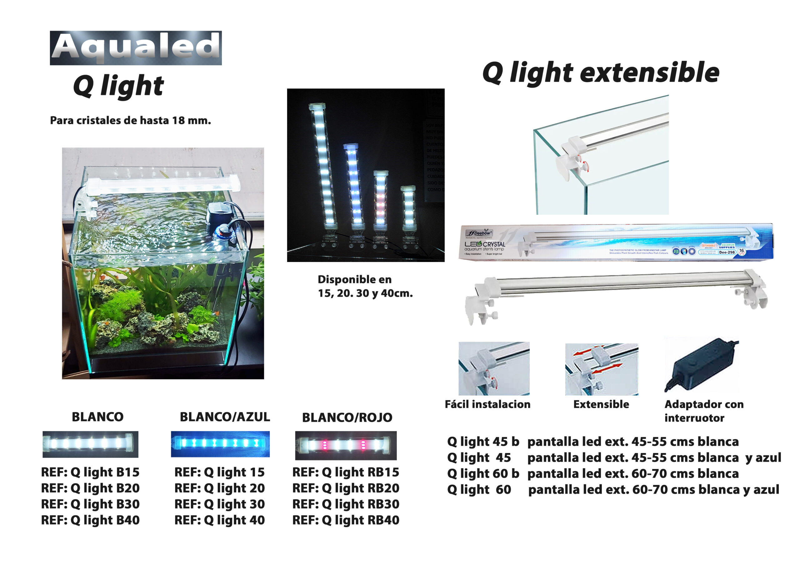 ECRÃ LED BRANCO EXTENSÍVEL