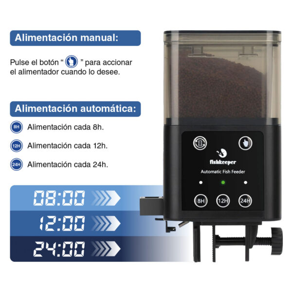 Alimentador Automático Fishkeeper FK036 | Especial para pellets