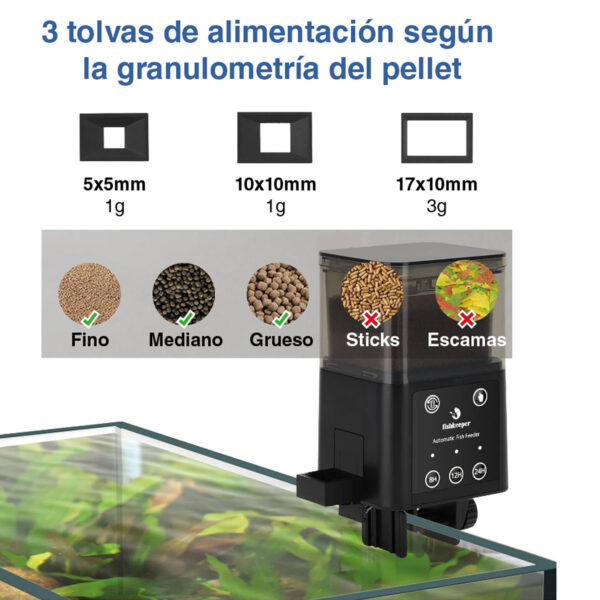 Alimentador Automático Fishkeeper FK036 | Especial para pellets