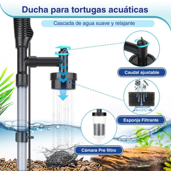 Aspirador elétrico multifuncional AQQA 6 em 1 para manutenção profissional do aquário