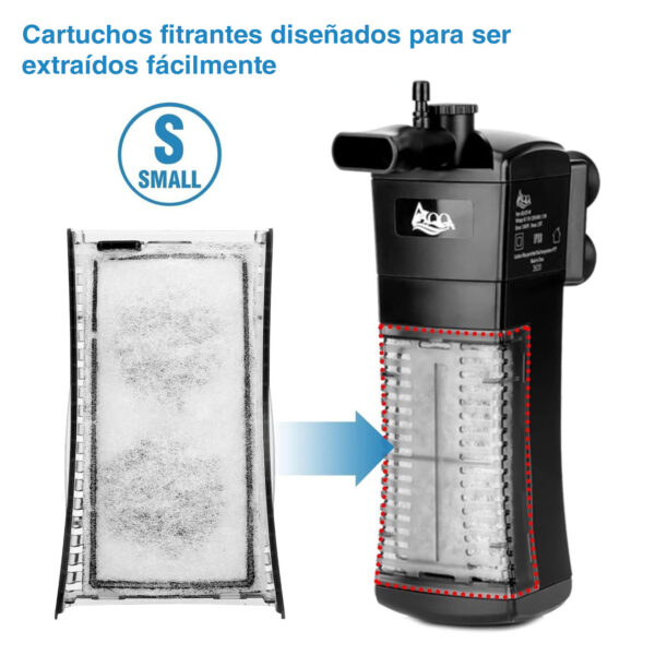 Cartuchos de repuesto para Filtros interiores AQQA Super Clear AQ025