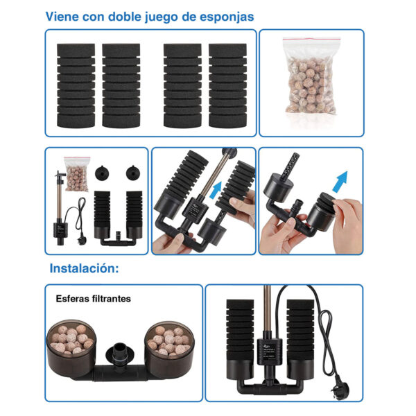 Filtros de esponja eléctricos AQQA AQ016