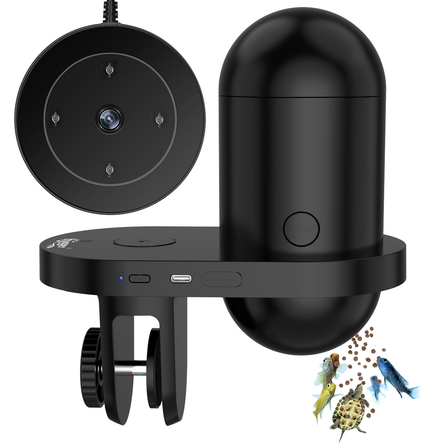 Alimentador automático WIFI con cámara HD HYGGER HG082B | Control remoto y vigilancia en tiempo real