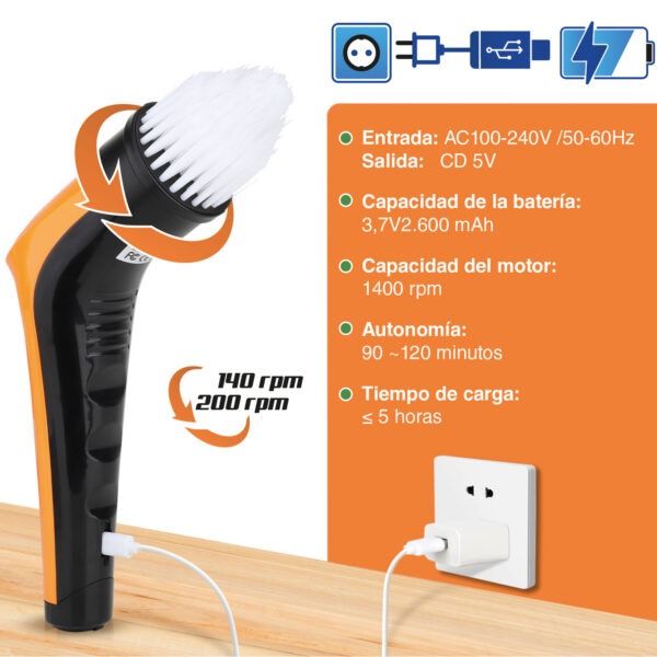 Cepillo Eléctrico Acuarios Hygger HG086 | Kit 6 en 1