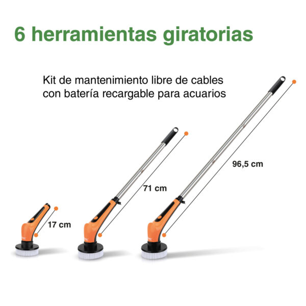 Cepillo Eléctrico Acuarios Hygger HG086 | Kit 6 en 1