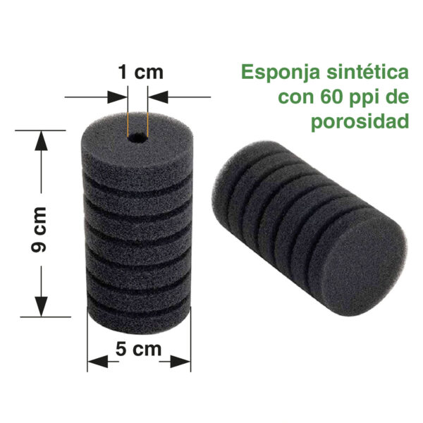 Filtros de esponja HYGGER Single 908| Filtración hasta 60 litros