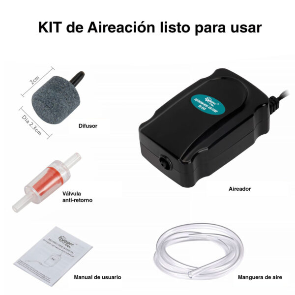 Kit Aireador HYGGER mini HG949 | Aireación silenciosa hasta 120 litros