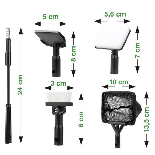 Hygger HGY0001 S Conjunto de limpeza multifuncional 4 em 1 para aquários
