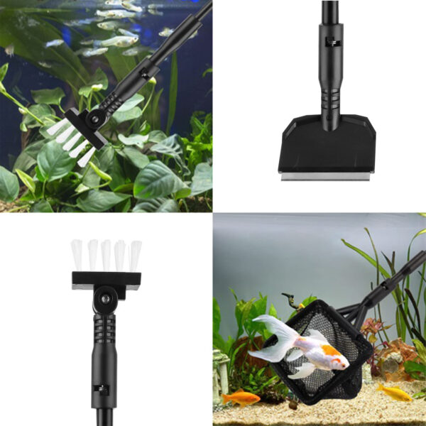 Hygger HGY0001 S Conjunto de limpeza multifuncional 4 em 1 para aquários
