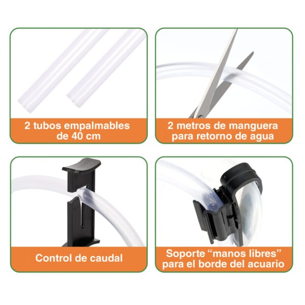 Hygger HG039 Sifão auto-aspirante 3 em 1 para limpeza de aquários