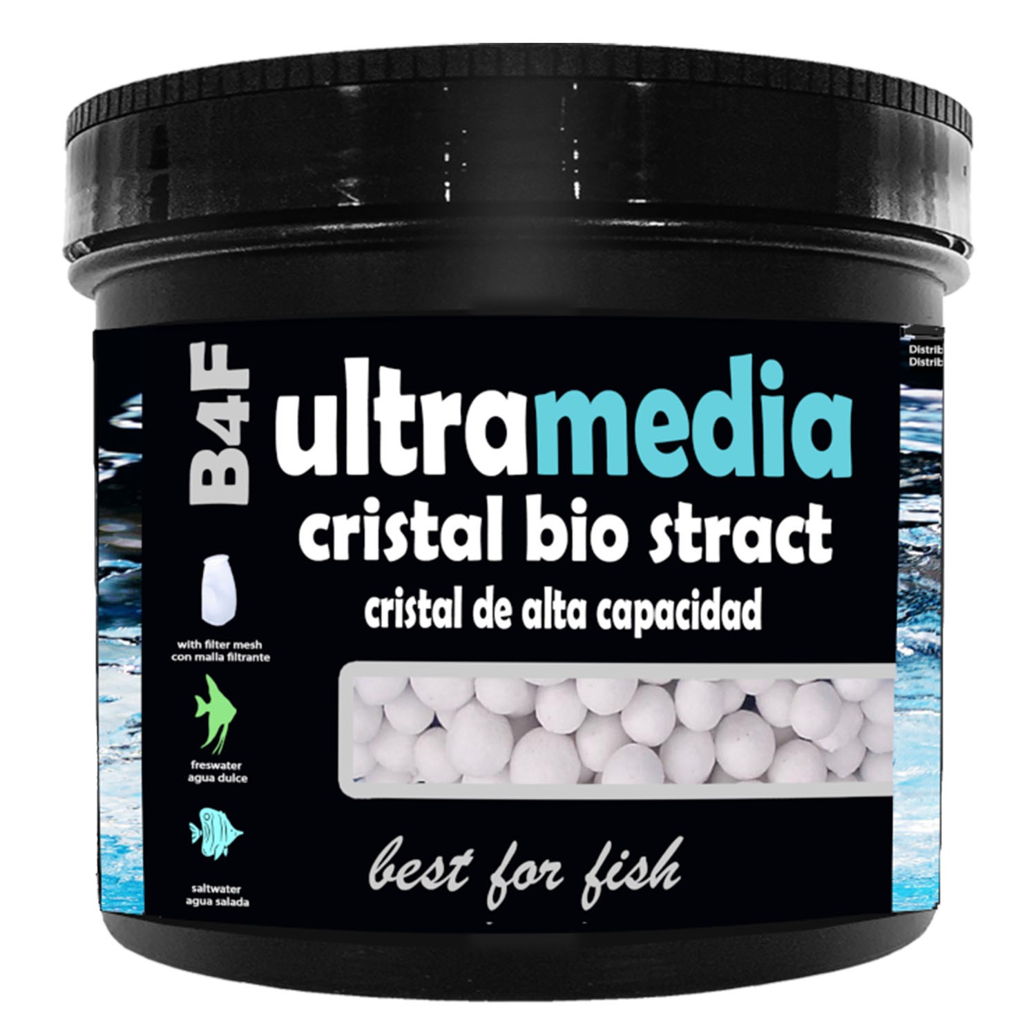 B4F Cristal Bio Stract | Esferas filtrantes para acuarios. Filtración biológica para agua dulce y salada