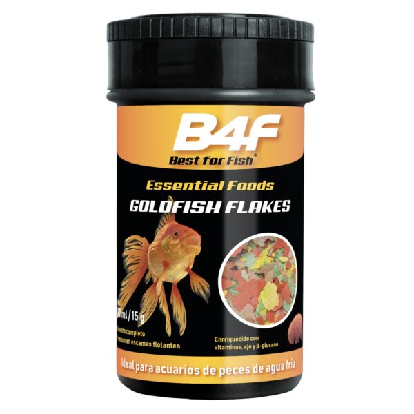 B4F Goldfish Flakes : Alimento em flocos para peixes de água fria