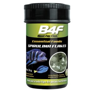 B4F Spirulina Flakes | Alimento en escamas con 23% de algas Spirulina y Chlorella