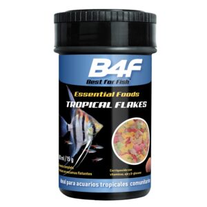 B4F Tropical Flakes | Alimento completo en escamas para peces tropicales de agua dulce con b-glucano. Ideales para acuarios comunitarios.
