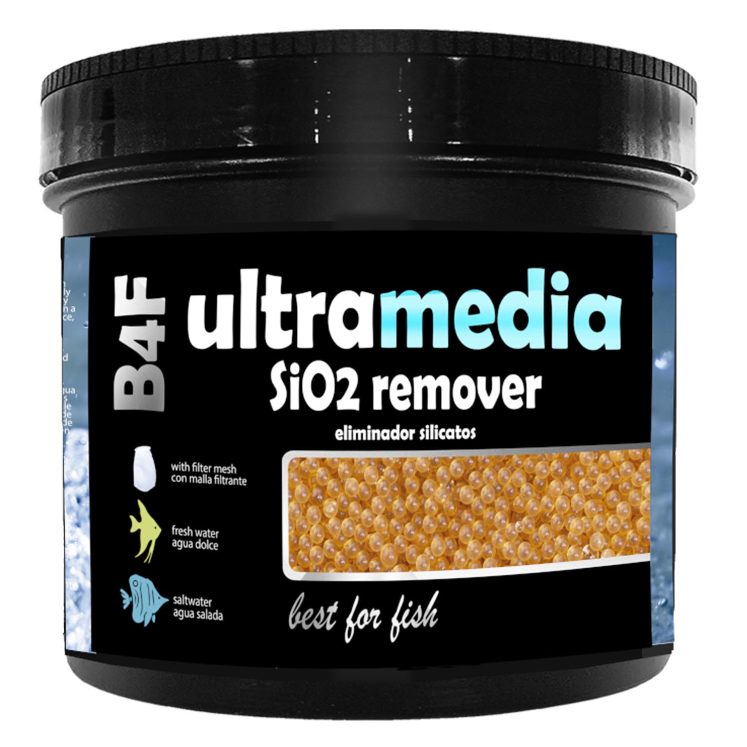 B4F UltraMedia Si Out | Resina anti-silicatos- Filtración química selectiva para acuarios de agua dulce y salada