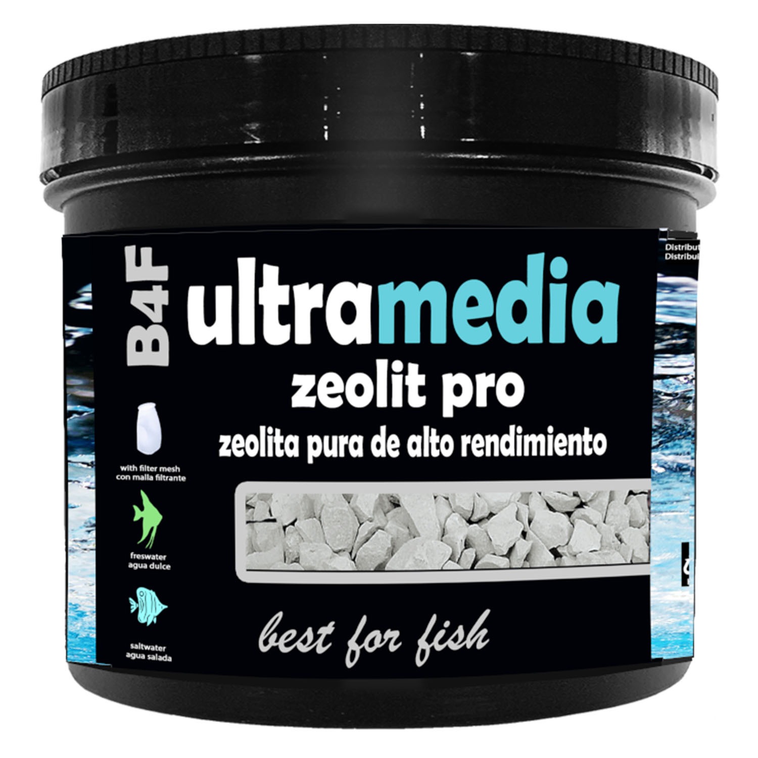 B4F UltraMedia Zeolit Pro | Multi zeolites para filtração química em aquários de água doce e salgada