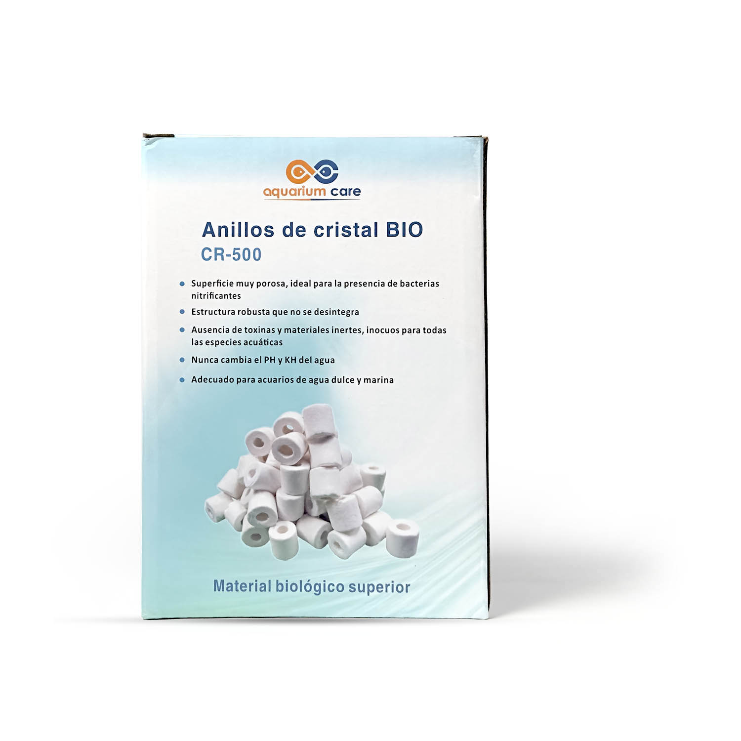 Cristal Bio AquariumCare | Anillos cerámicos, material filtrante biológico excelente para acuarios de todo tipo.