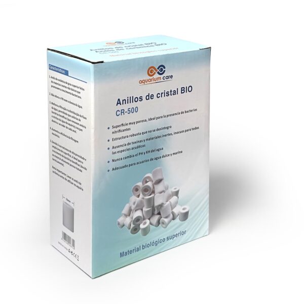 Cristal Bio AquariumCare | Anillos cerámicos, material filtrante biológico excelente para acuarios de todo tipo.