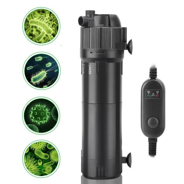 Hygger HG032 Filtro UV programável | Filtragem e oxigenação profissionais