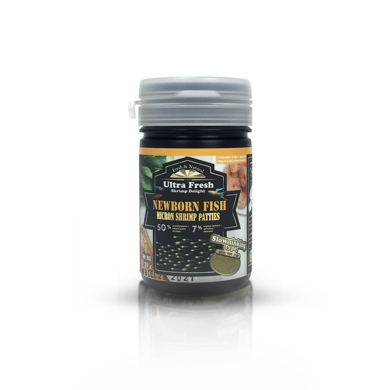 Alimento Premium Alevines | Ultra Fresh Newborn Fish Micron Shrimp Patties
