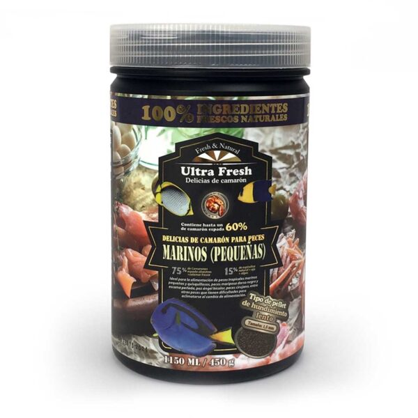 Pellet Premium Marinos Grano S | Ultra Fresh Marine Shrimp Patties S, para peces marinos