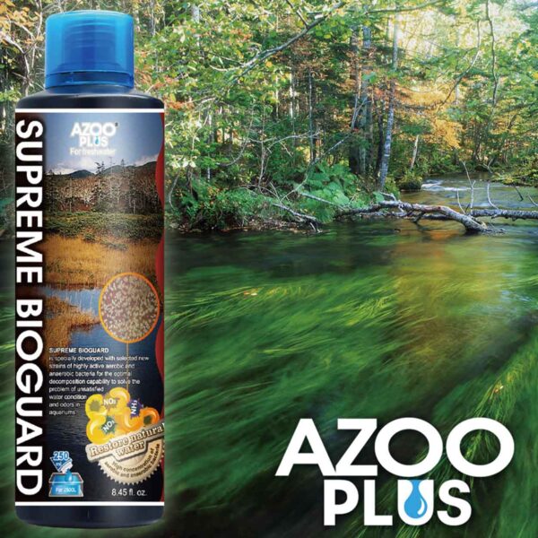 AZOO Plus Supreme Bioguard | Acondicionador biológico para acuarios. Bacterias nitrificantes vivas para establecer el ciclo biológico del acuario