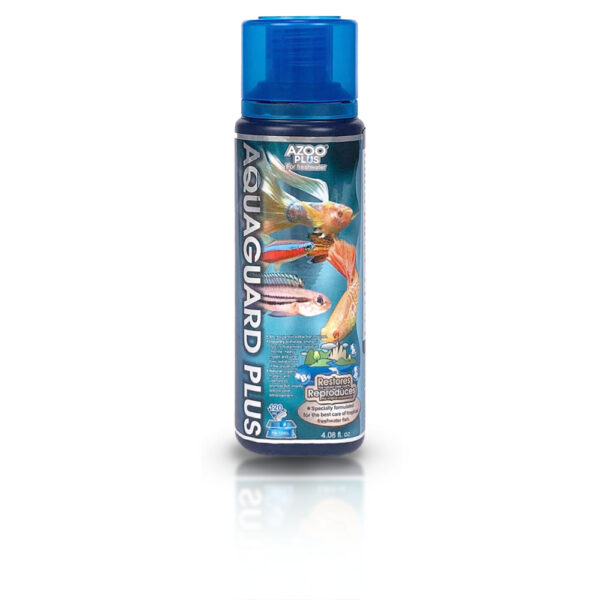 AZOO Plus Aquaguard Plus | Acondicionador anti-cloro para acuarios. Elimina cloro, cloramina, amonio, nitrito y metales pesados.
