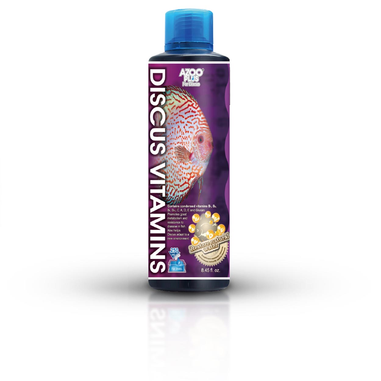 AZOO Plus Discus Vitamins | complejo vitamínico completo para peces Disco con prebióticos B-Glucano