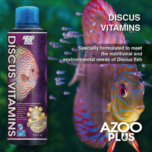 AZOO Plus Discus Vitamins | complejo vitamínico comAZOO Plus Discus Vitamins | complejo vitamínico completo para peces Disco con prebióticos B-Glucanopleto para peces Disco con prebióticos B-Glucano
