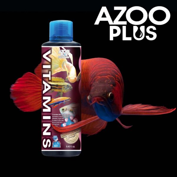 AZOO Plus Vitamins | complejo vitamínico completo para acuarios tropicales de agua dulce con prebióticos B-Glucano