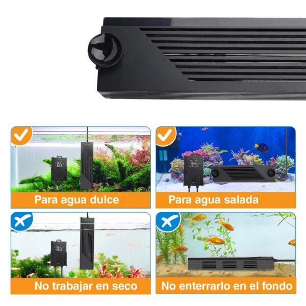 Calentador Double Quartz XL | para grandes acuarios de agua dulce y salada