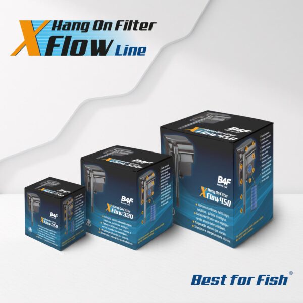 Filtro de mochila B4F XFlow 3 em 1: Filtragem, circulação e oxigenação em várias fases