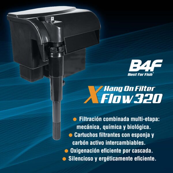 Filtro de mochila B4F XFlow 3 em 1: Filtragem, circulação e oxigenação em várias fases