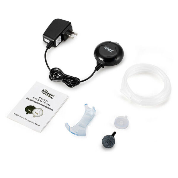 HYGGER mini Aerador Kit HG811 | Aerador silencioso para aquários até 120 litros