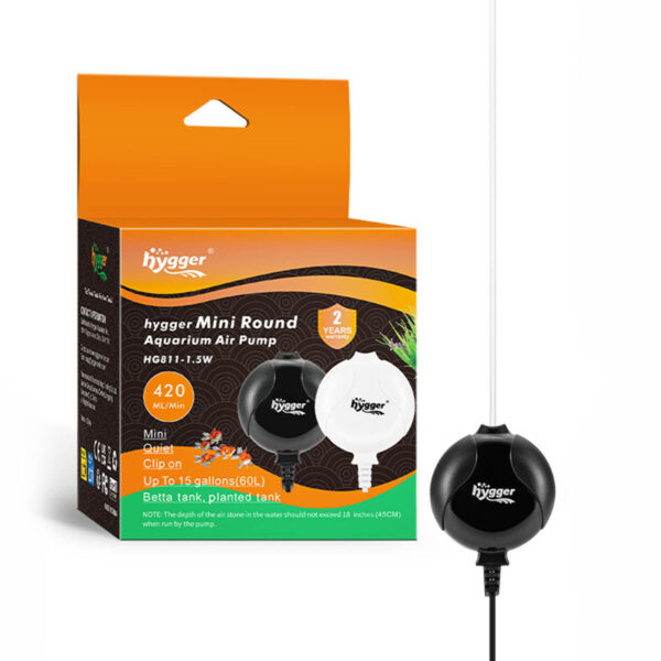 HYGGER mini Aerador Kit HG811 | Aerador silencioso para aquários até 120 litros