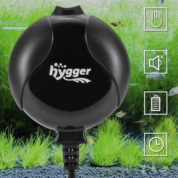 HYGGER mini Aerador Kit HG811 | Aerador silencioso para aquários até 120 litros
