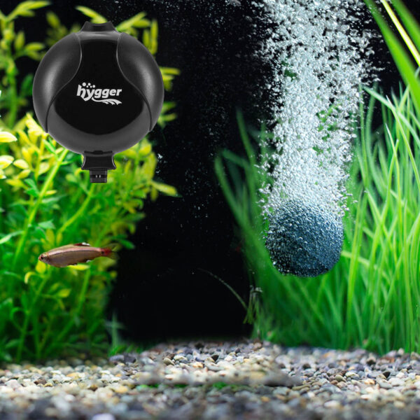 HYGGER mini Aerador Kit HG811 | Aerador silencioso para aquários até 120 litros
