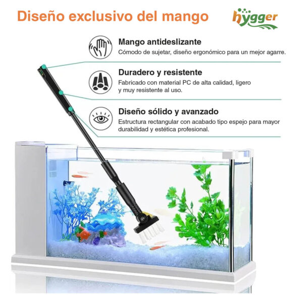 Set Limpieza Acuarios Hygger complet HGY0001-M | 6 en 1 para acuarios