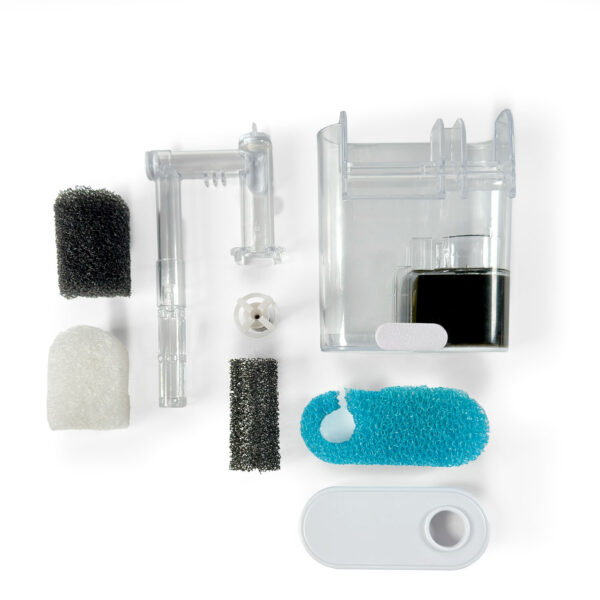 Filtros de cascada AquariumCare | Filtros de mochila compactos con caudal regulable