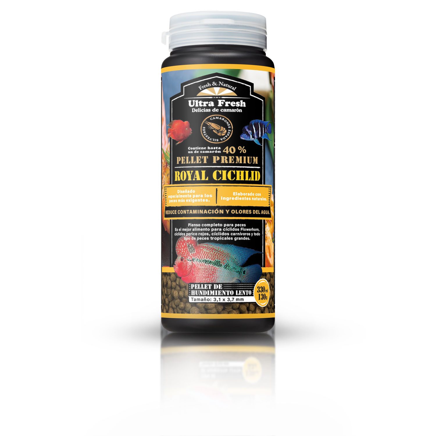 Royal Cichlid Premium Pellet | Alimento Super Premium de Ultra Fresh para cíclidos