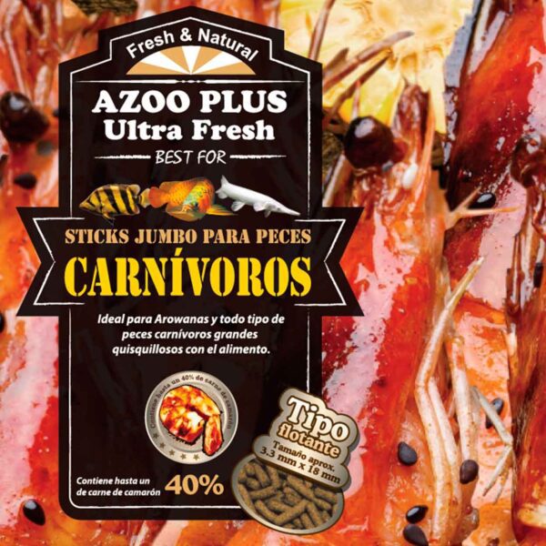 Stick Premium Carnivorous Jumbo | Ultra Fresh Carnivorous Jumbo Stick para grandes peces carnívoros