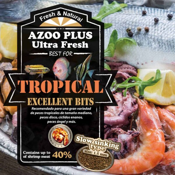Tropical Excellent Bits | Alimento para peces Ultra Fresh, ideal para acuarios comunitarios