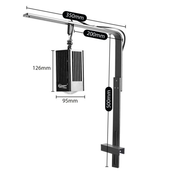 Max Pro Plant Hygger HG132|Iluminação LED profissional para o seu aquário com plantas