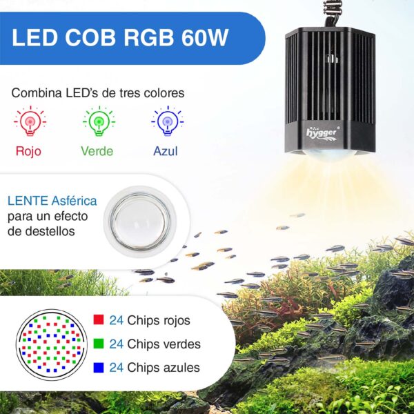 Max Pro Plant Hygger HG132|Iluminação LED profissional para o seu aquário com plantas