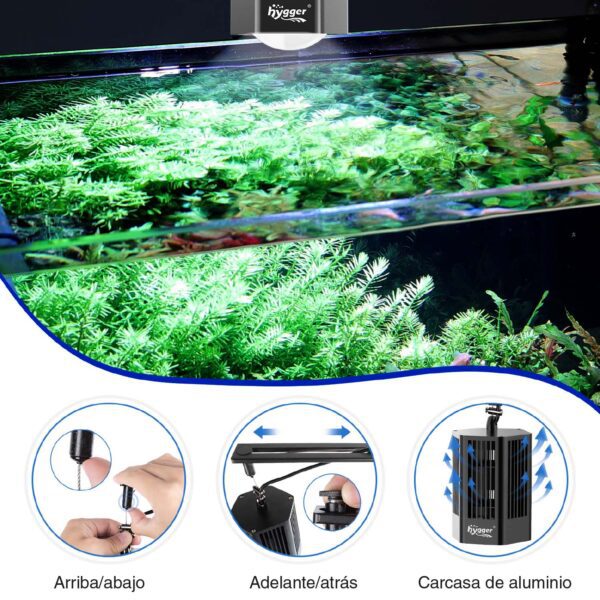 Max Pro Plant Hygger HG132|Iluminação LED profissional para o seu aquário com plantas