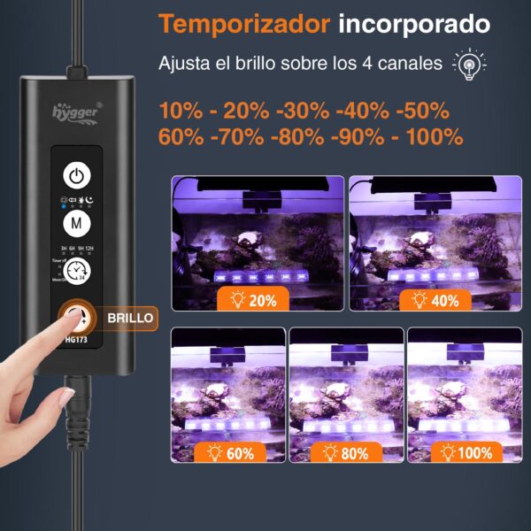 Pantalla HYGGER Marine One HG173| Iluminación profesional para corales exigente