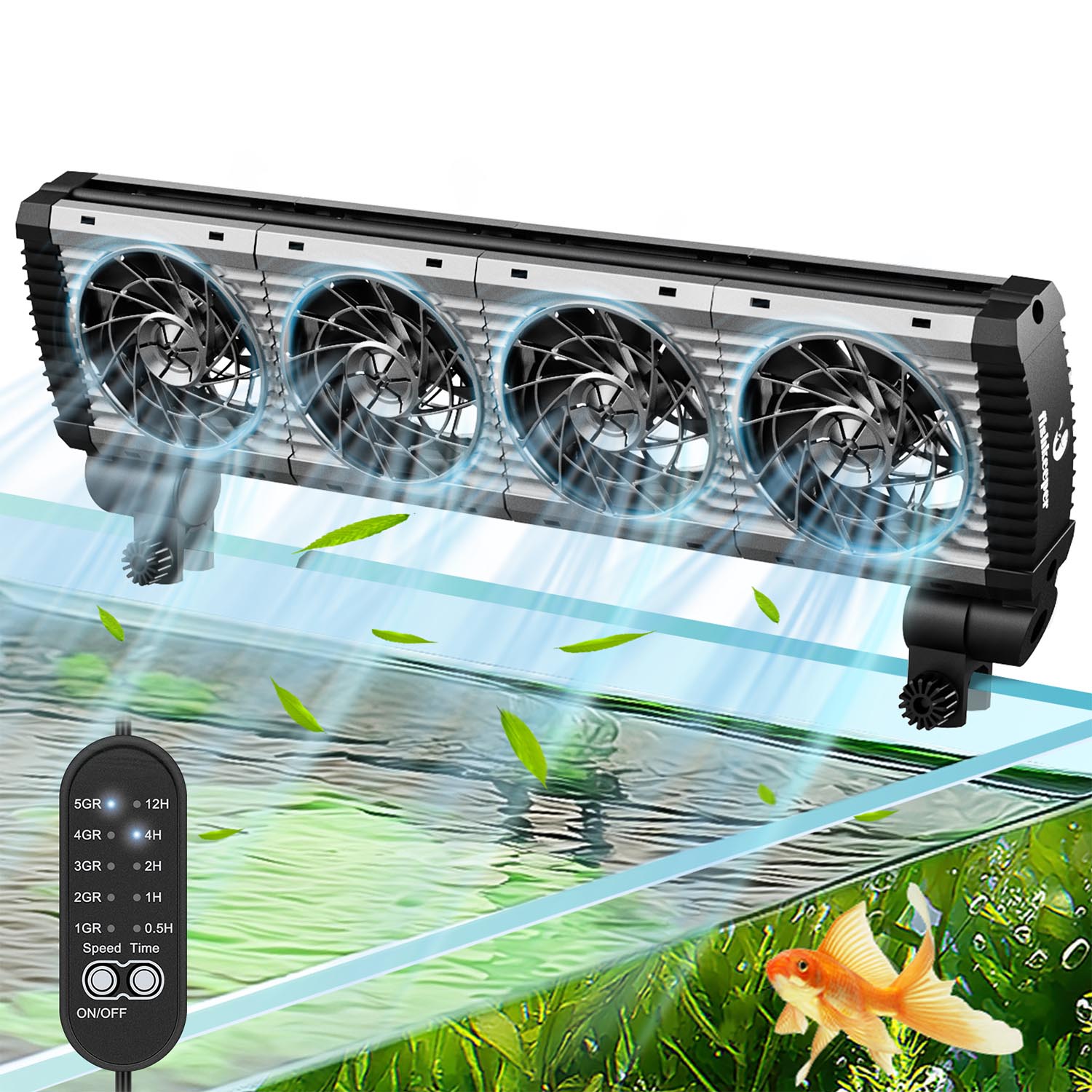 Ventilador para Acuarios Hygger FK055 | Enfriador temporizable y regulable