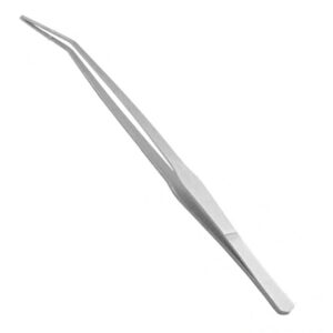 pinza acero 38 cms curva